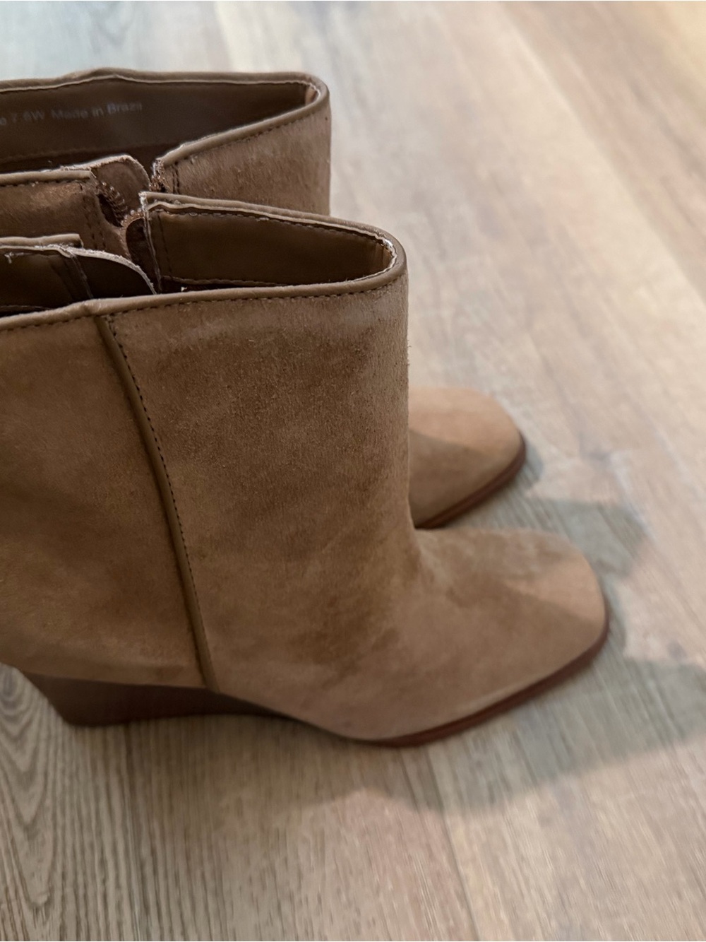 Dolce Vita Suede Ankle Boots in Chestnut